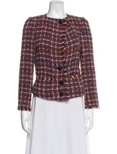 Pre-owned Isabel Marant Tweed Tweed Pattern Jacket In Multi