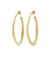 Isabel Marant Twisted Loop Earrings In Yellow