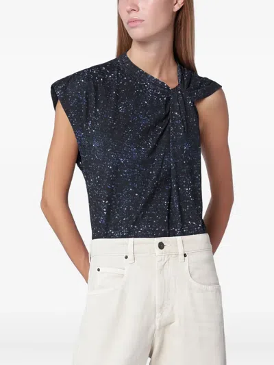 Isabel Marant Twisted T-shirt In Black