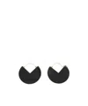 Isabel Marant Two-color Pendant Earrings In Black