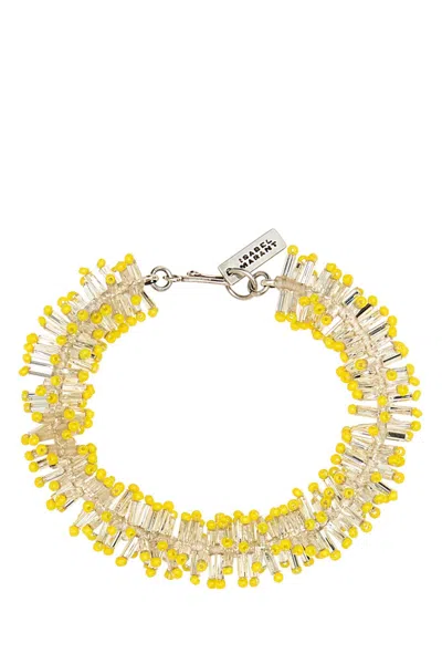 Isabel Marant Beaded Bracelet Two-tone Stylish Design In Multicoloured