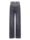 Isabel Marant Two-tone Jeans Noemie In Blue