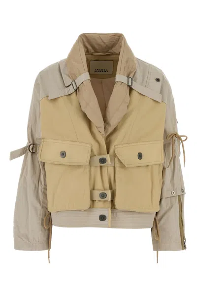 Isabel Marant Two-tone Gabardine And Stretch Poplin Julissa Jacket In Multi