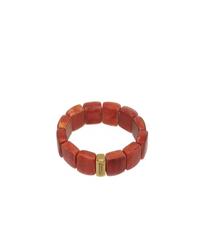 Isabel Marant Tya Bracelet In Henna/light Brass