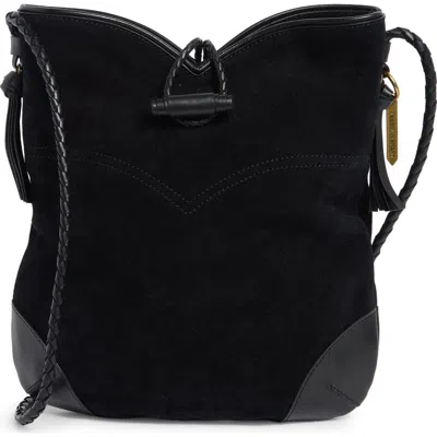 Isabel Marant Tyag Suede & Leather Hobo Bag In Black