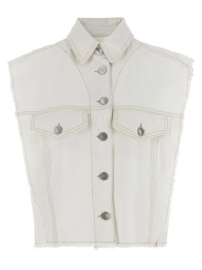 Isabel Marant 'tyra' Vest In White