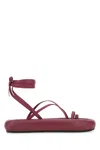 Isabel Marant Tyrian Purple Nappa Leather Soft Puffy Sand Thong Sandals Nd  Donna 40