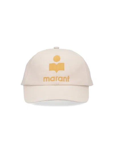 Isabel Marant Tyron Baseball Cap In Cream