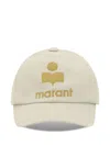 Isabel Marant Tyron Cotton Baseball Hat With Sporty Style In Neutrals