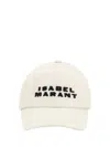 Isabel Marant Tyrone Logo Baseball Cap In Ecru/black