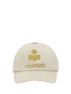 Isabel Marant Tyron Cotton Baseball Hat With Sporty Style In Ecru/ochre