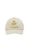 Isabel Marant Tyron Cotton Baseball Hat With Sporty Style In Ecru/ochre