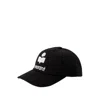 Isabel Marant Tyron Cap - Cotton - Black In Black