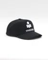 Isabel Marant Tyron Baseball Cap In Black And Ecru