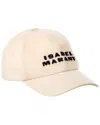 Isabel Marant Tyron Logo Canvas Hat In Brown