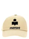 Isabel Marant Tyron Cap In Ecru Black
