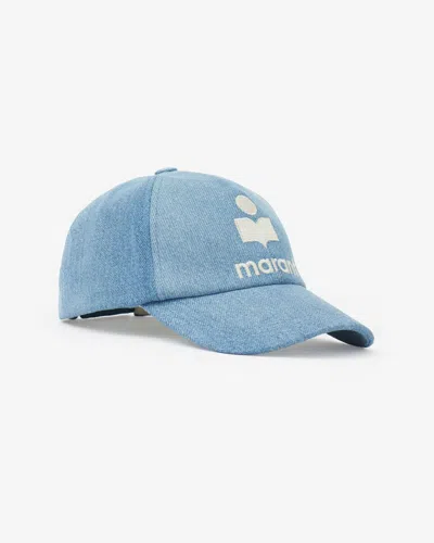 Isabel Marant Tyron Denim Baseball Cap In Blue