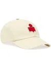 Isabel Marant Tyron Logo Patch Cotton Baseball Cap In Neutrals