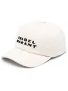 Isabel Marant Tyrone Logo Baseball Cap In White