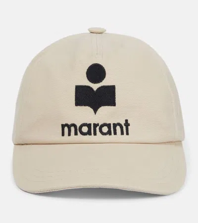 Isabel Marant Tyron Cotton Baseball Cap In 黑色