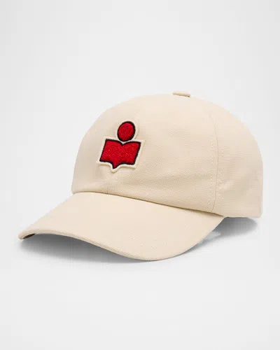 Isabel Marant Tyron Cotton Baseball Cap In Neutral