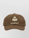 Isabel Marant Logo Embroidered Baseball Cap In Brown