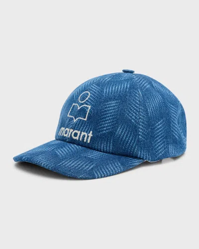 Isabel Marant Tyron Cotton Cap In Blue
