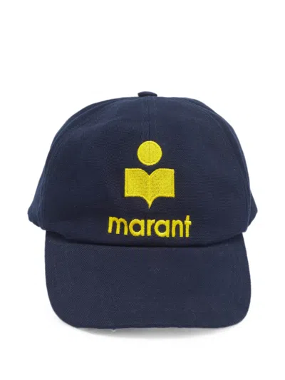 Pre-owned Isabel Marant Tyron Embroidered Baseball Cap In Blue