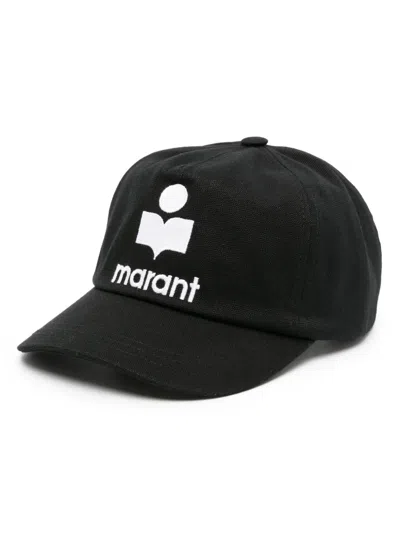 Isabel Marant Classic Six-panel Baseball Cap With Embroidered Logo In Black