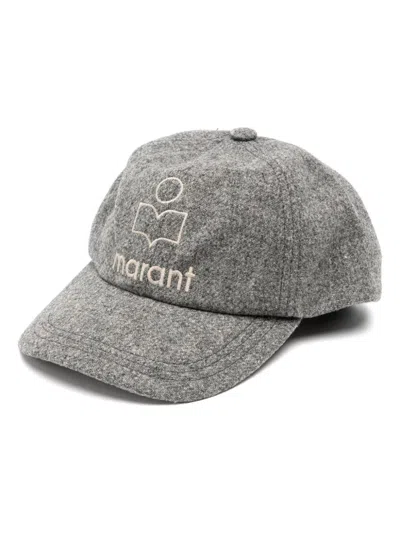 ISABEL MARANT TYRON EMBROIDERED-LOGO CAP