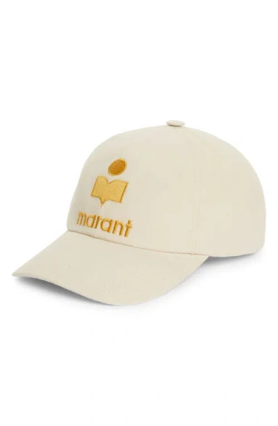 Isabel Marant Women's Tyron Cap In Ecru/ochre In White