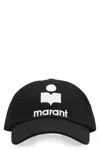 Isabel Marant Tyronyh Logo Cotton Baseball Cap In Black