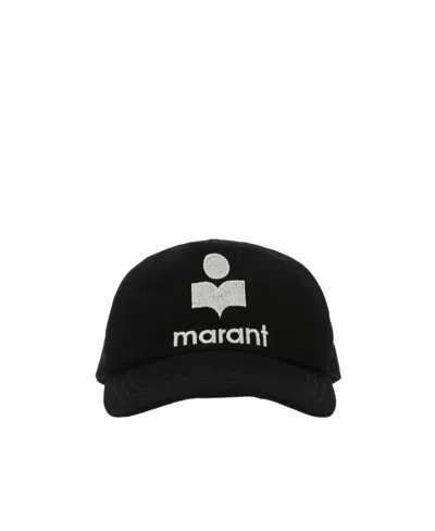 Isabel Marant Classic Six-panel Baseball Cap With Embroidered Logo In Black