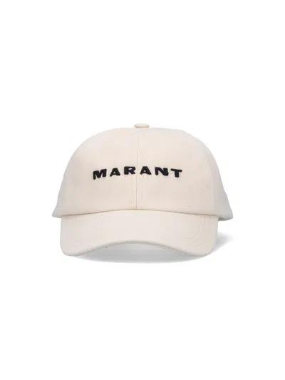 Isabel Marant Hat Curved Brim For Casual Look In Neutrals