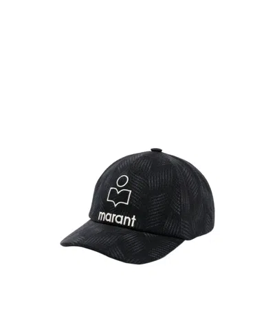 Isabel Marant Tyron Logo Baseball Hat In Black