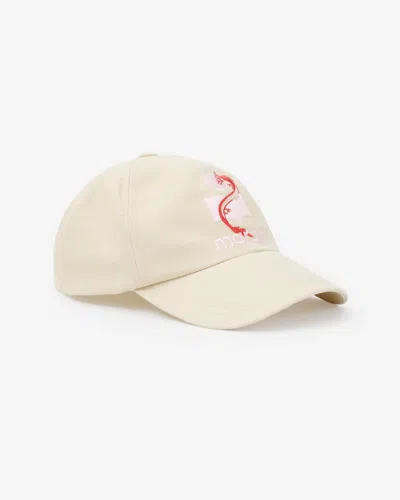 Isabel Marant Tyron Logo Cap In Ecru