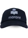 Isabel Marant Logo-embroidered Cotton Cap In Blau