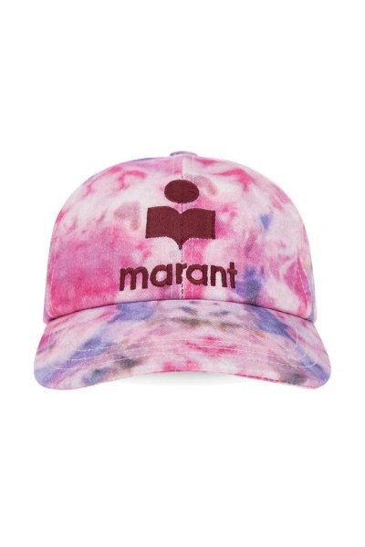 Isabel Marant Tyron Logo Embroidered Baseball Cap In Pink