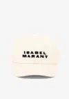 Isabel Marant Tyron Logo Embroidered Baseball Cap In Sand