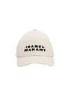 Isabel Marant Tyrone Logo Baseball Cap In White