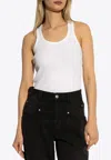 Isabel Marant Tysha Ribbed Tank Top In White
