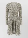 Isabel Marant Unique Print Stretch Silk Dress