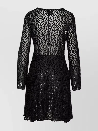 Isabel Marant 'usmara' Silk Blend Dress In Black