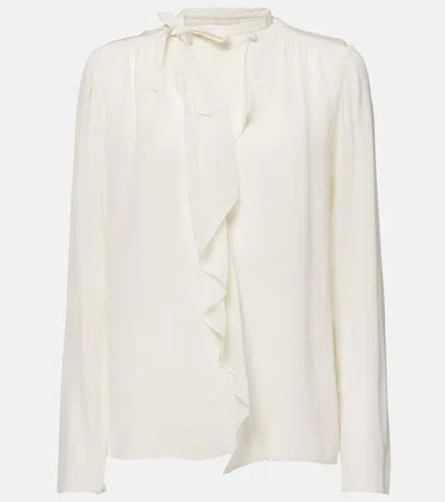 Isabel Marant Beige Utah Ruffle-detail Blouse