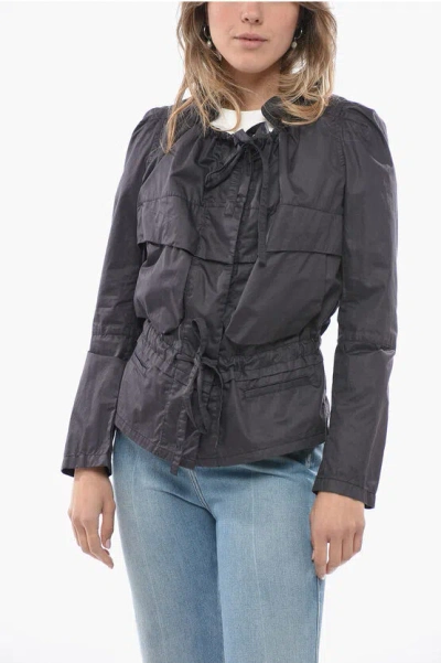Isabel Marant Utility Nancy Jacket With Drawstring In Black