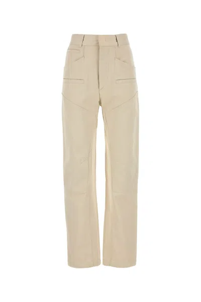 Isabel Marant Utility-seamed Cotton Trousers In Neutral
