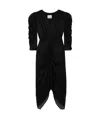 Isabel Marant Nemil Zebra-print Puff-sleeve Dress