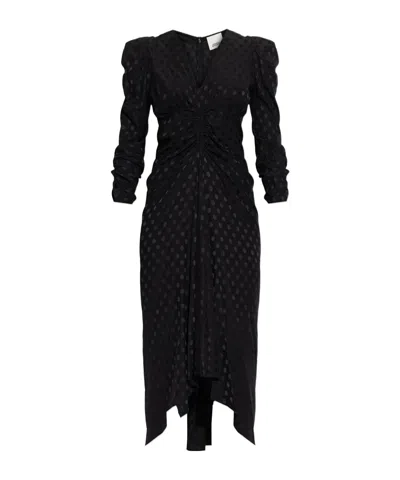 Isabel Marant V-neck Midi Dress In Black