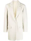 Isabel Marant V-neck Single-button Coat In Nude