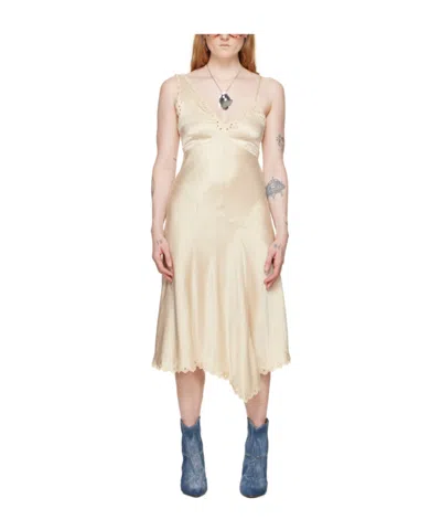Isabel Marant V-neck Suspender Dress In Nude